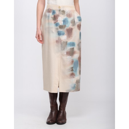 Giusy painted maxi skirt