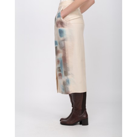 Giusy painted maxi skirt