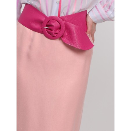 Jupe crayon rose Sandra