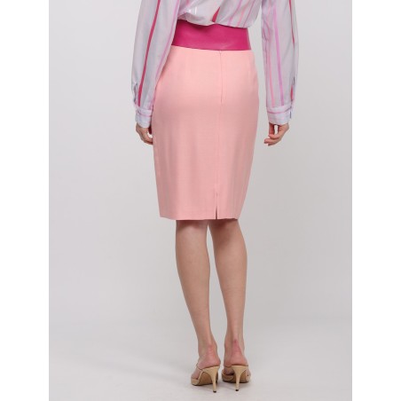 Jupe crayon rose Sandra