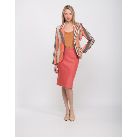 Red pencil skirt Lia