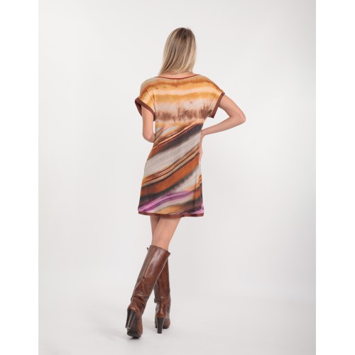 Robe en maille imprimée Mya