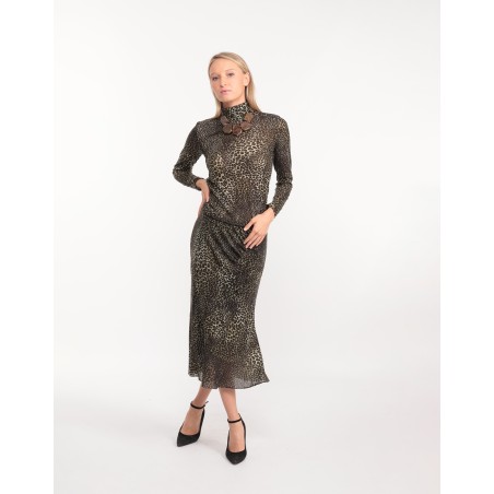 Sophie's leopard jersey top