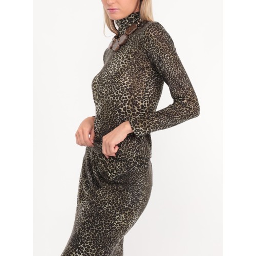 Sophie's leopard jersey top