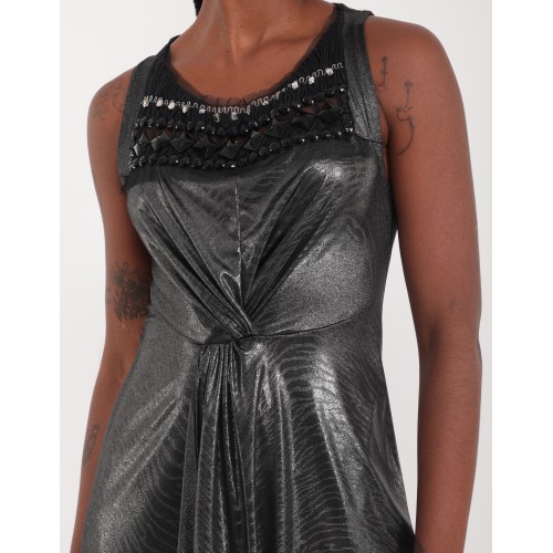 Robe  en jersey argent Arielle