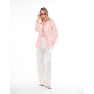 Paula striped cotton parka 2
