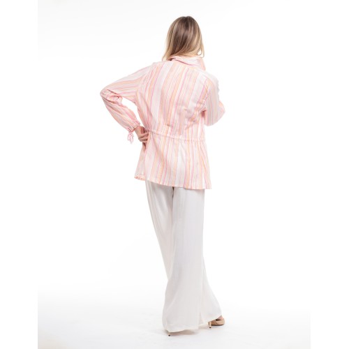 Parka en coton rayé Paula