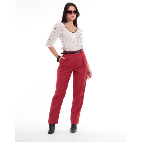 Magda pleated muselin top Magda pleated muselin top