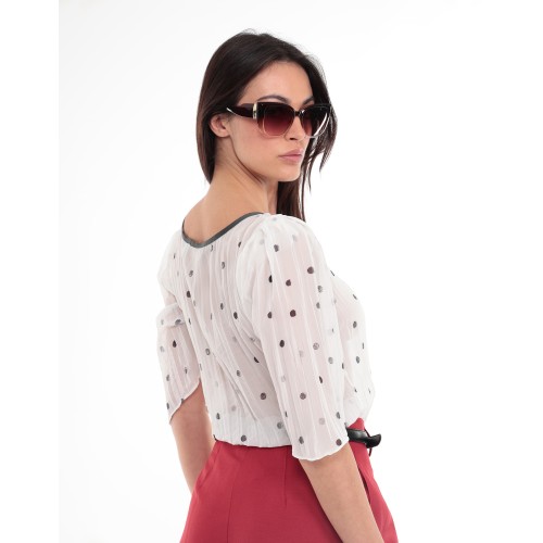 Magda pleated muselin top Magda pleated muselin top