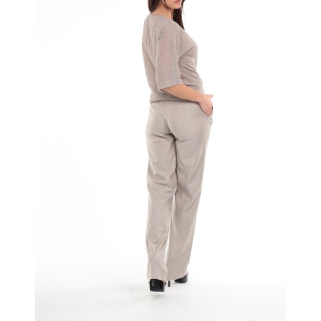 Pantalon Eléonore beige clair