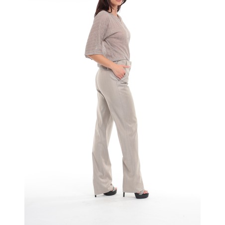 Pantalon Eléonore beige clair