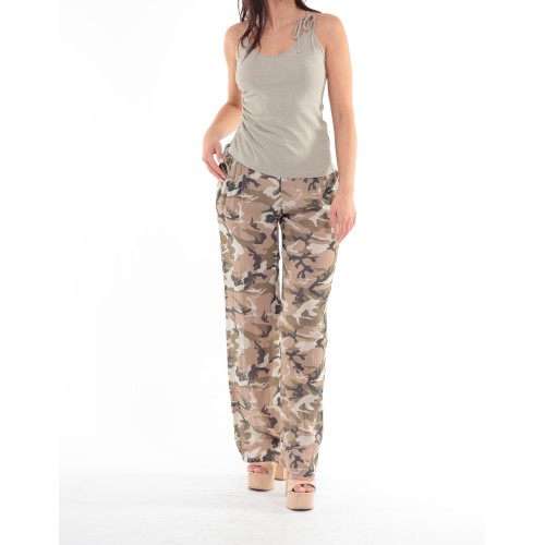 Anie print chiffon trousers Anie print chiffon trousers