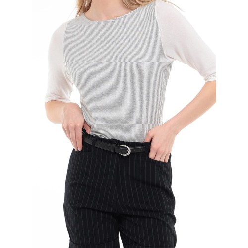 Myriam 3/4-sleeve sailor top Myriam 3/4-sleeve sailor top