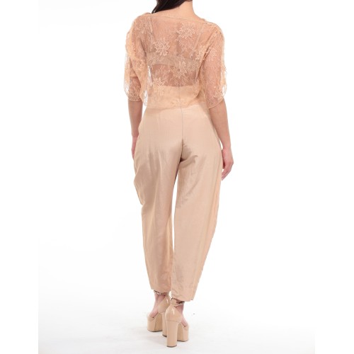 Haut en dentelle rose Angelica Haut en dentelle rose Angelica