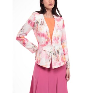 Marion collarless basque jacket