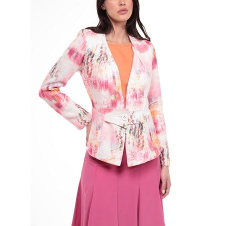 Veste à basque sans col Marion