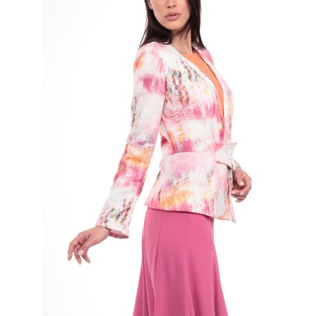 Veste à basque sans col Marion