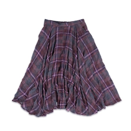 Jupe longue évasée prune Manon