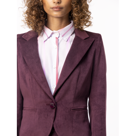 Veste courte prune Maëlys