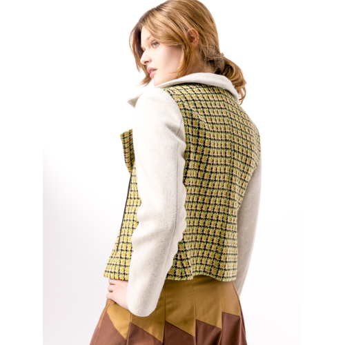 Veste perfecto en tweed Mélanie