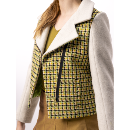 Veste perfecto en tweed Mélanie