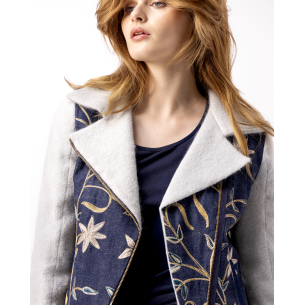 Mélanie embroidered denim jacket