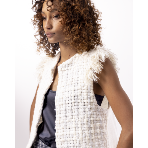 Gilet à franges Kira
