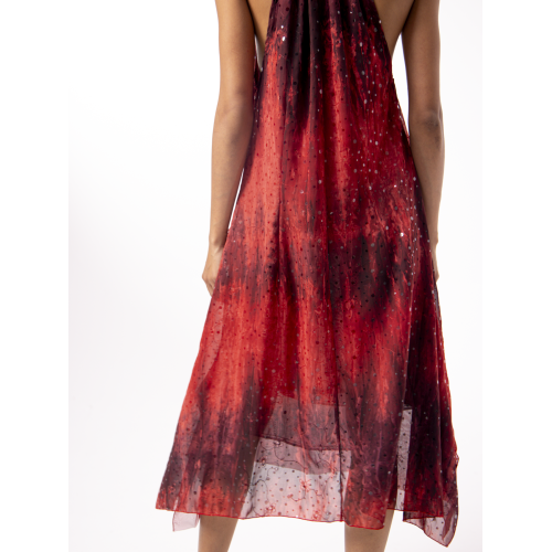 Robe midi Ciara rouge