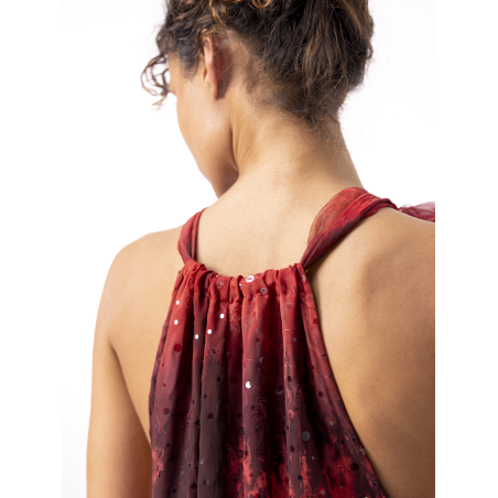 Robe midi Ciara rouge