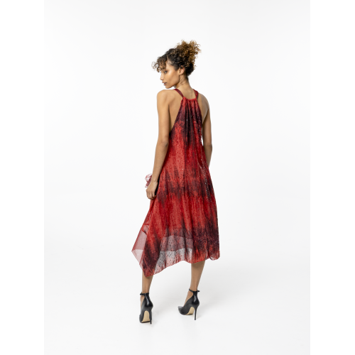 Robe midi Ciara rouge