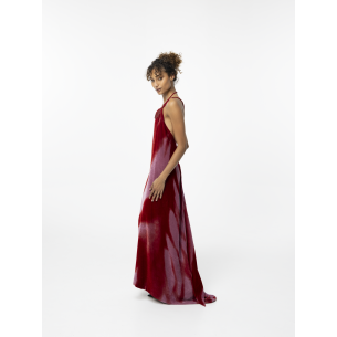 Valeria velvet gown with train
