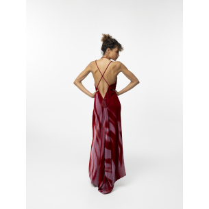 Valeria velvet gown with train 2