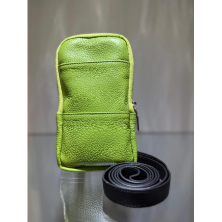 Tiana leather phone pouch