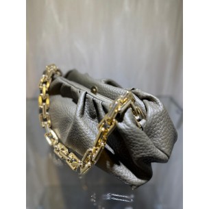 Désirée soft green leather shoulder bag 2