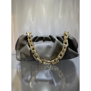 Désirée soft green leather shoulder bag