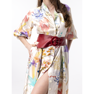 Robe en soie imprimée Aika 2