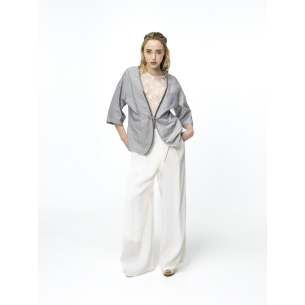 Veste kimono gris bleu Florence