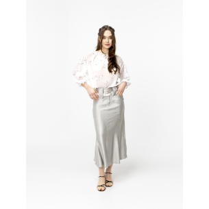 Isabella Embroidered White Blouse