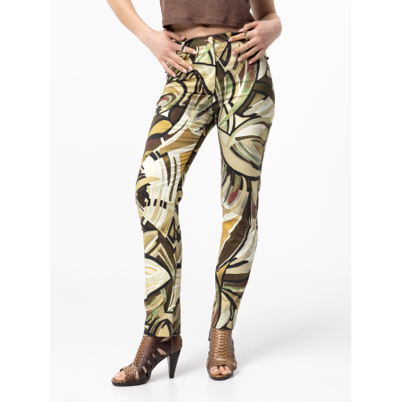 Jean Jane en coton imprimé