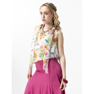 Fiona multicolored silk bow tie