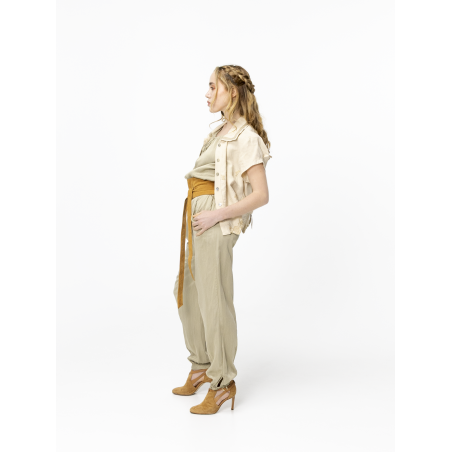 Carmen Beige Embroidered Cropped Jacket