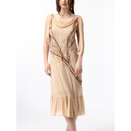 Lucie Embroidered Pink Dress