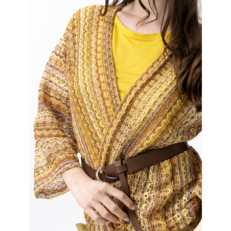 Juki Multicolored Fishnet Cardigan