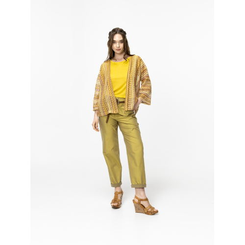 Juki Multicolored Fishnet Cardigan