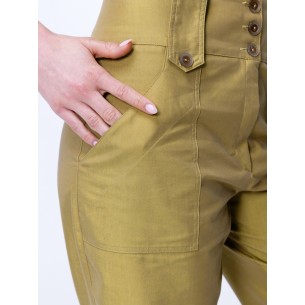 Pantalon vert anis Elise 2