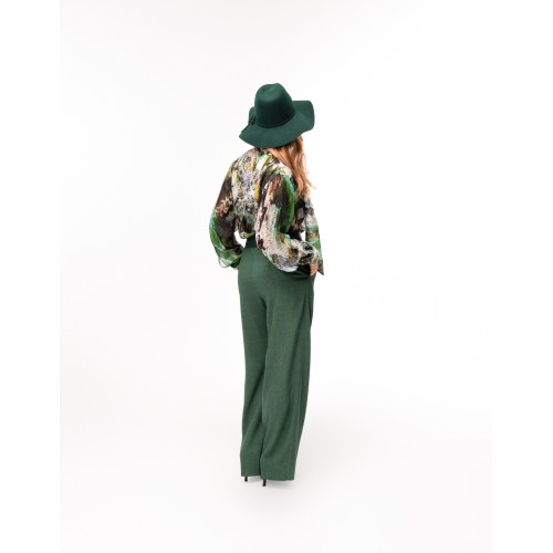 Flo Animal Print Silk Blouse