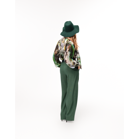 Flo Animal Print Silk Blouse
