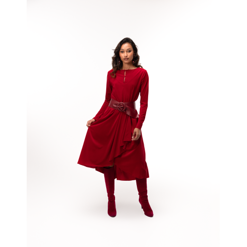Diane Red Flowing Maxi Dress