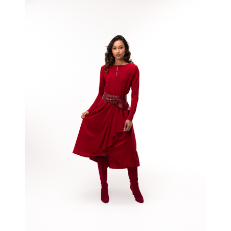 Diane Red Flowing Maxi Dress