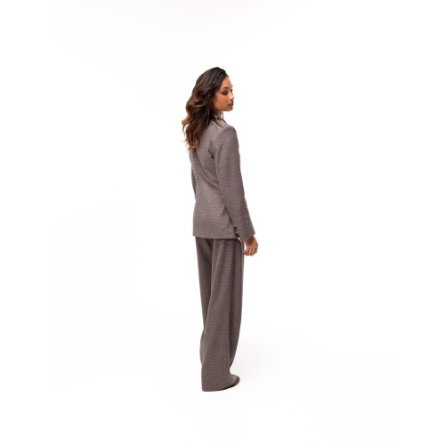 Veste longue Zelinda en laine irisée...